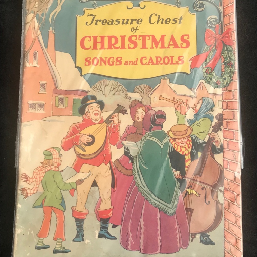 Vtg Treasure Chest of Christmas Songs and Carols Notes and Lyrics 1936